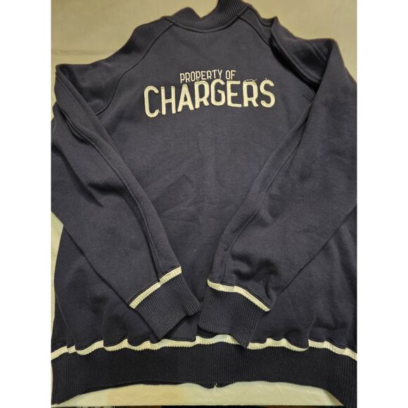San Diego Chargers Reebok NFL Classic Men's Size Xl Zip Up Sweatshirt Jacket - Picture 7 of 9